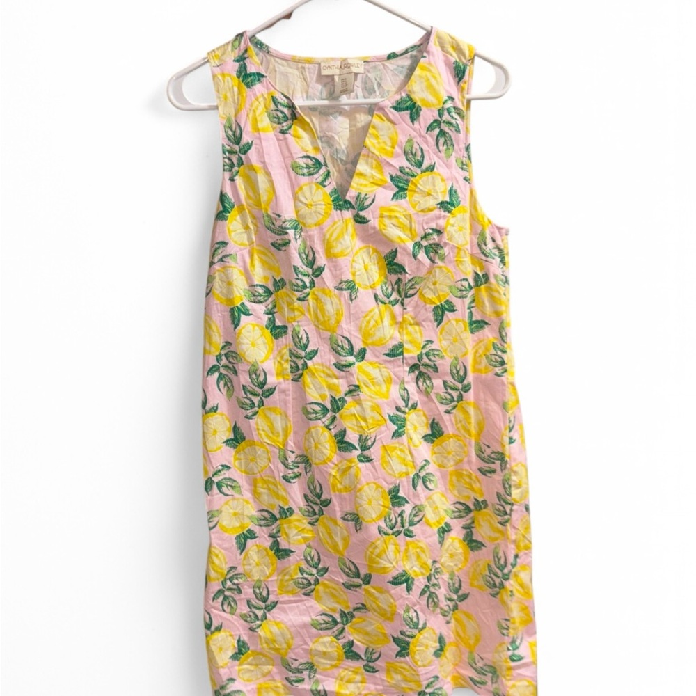 Cynthia Rowley pink lemon dress. size 8